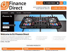 Tablet Screenshot of djfinancedirect.co.uk